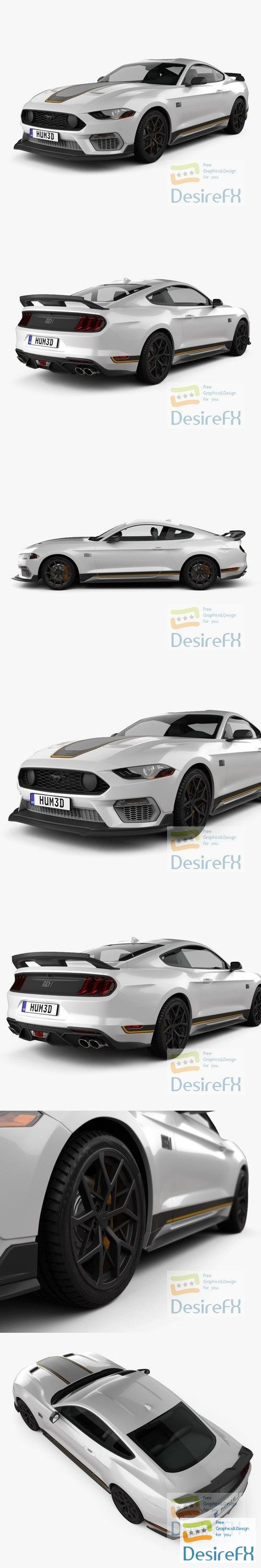 Ford Mustang Mach 1 Handling Package 2021 3D Model