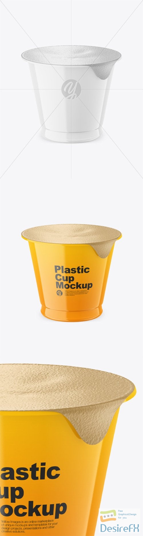Glossy Plastic Cup Mockup 80852 TIF