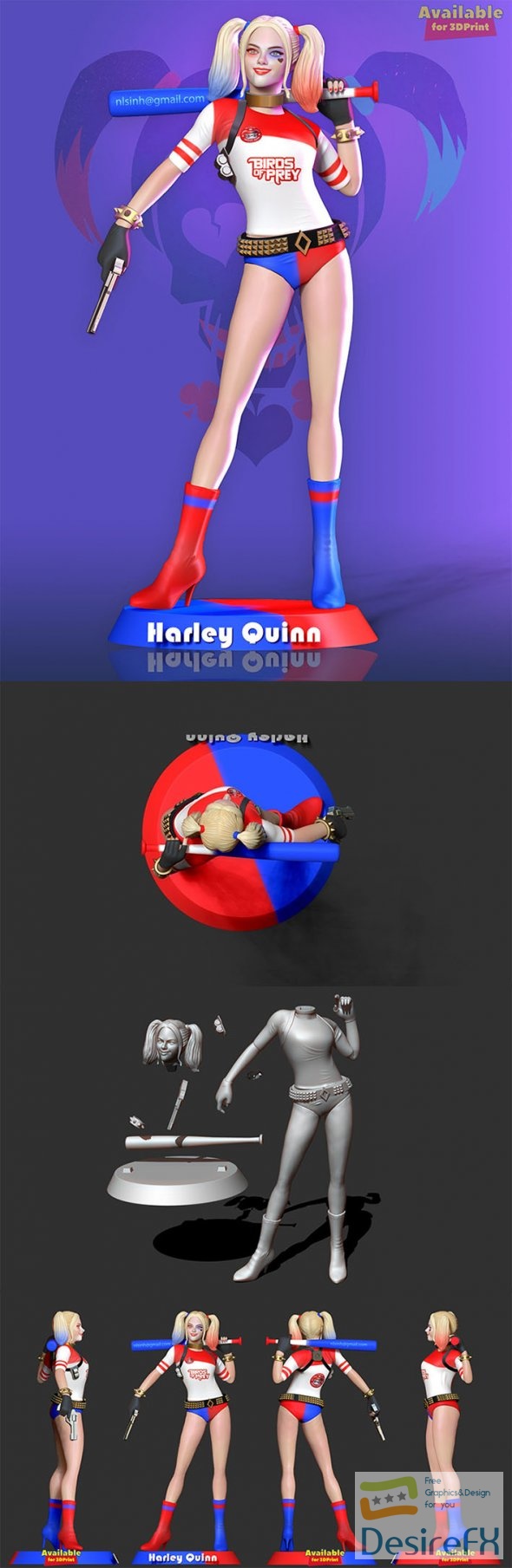 Harley Quinn - Birds of Prey 3D print