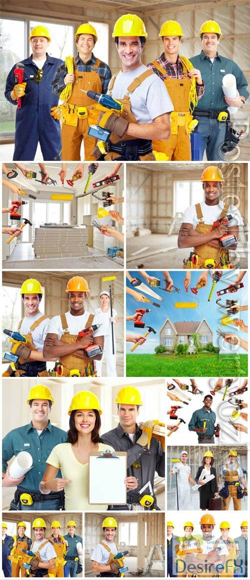 House and construction concept stock photo