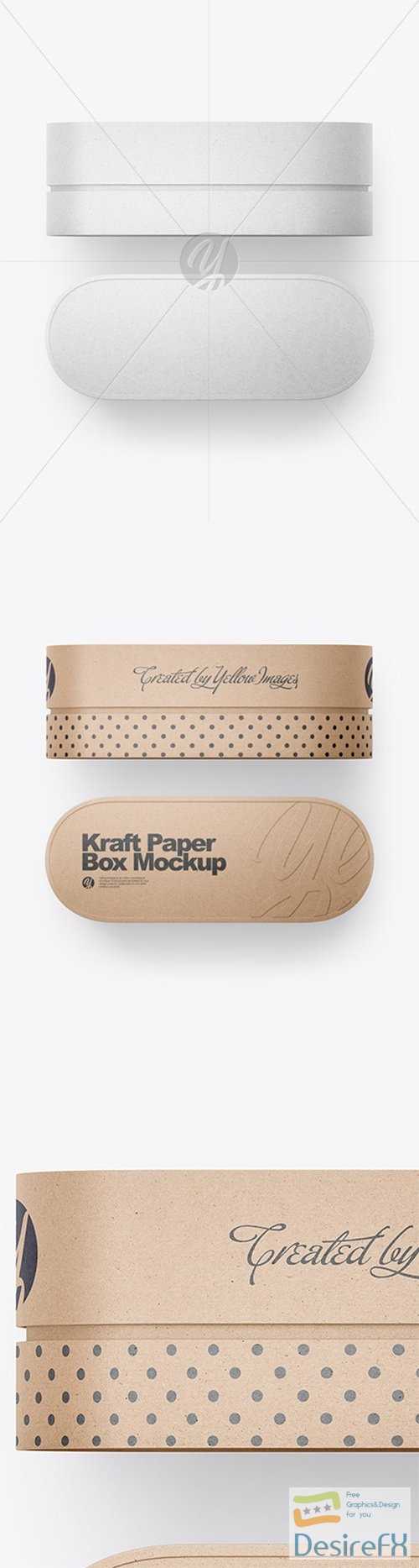 Kraft Paper Carton Gift Box Mockup 80512 TIF