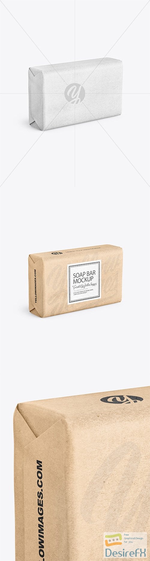 Kraft Paper Soap Bar Package Mockup 80773 TIF