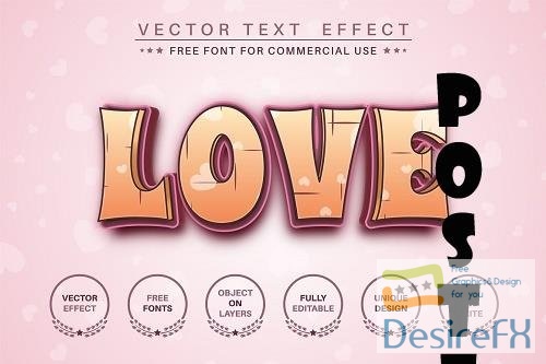 Loving Love - editable text effect - 6225509