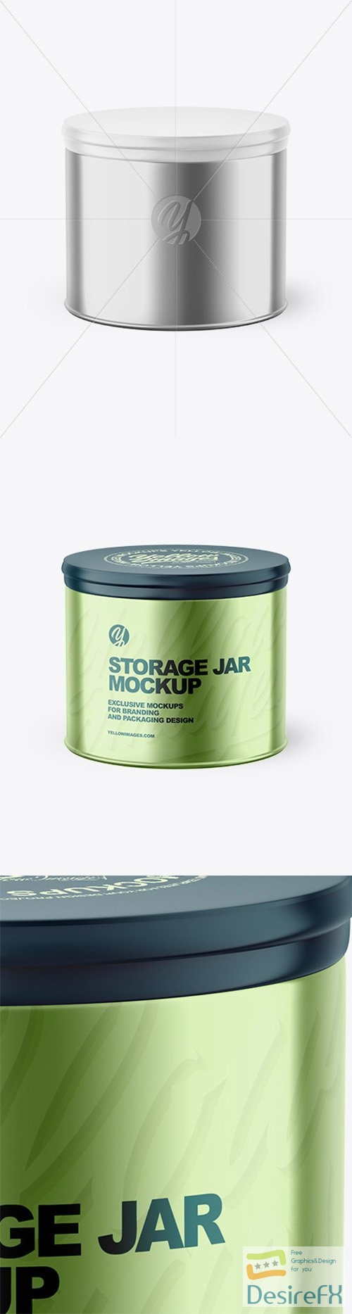 Metalliс Storage Jar Mockup 80369 TIF