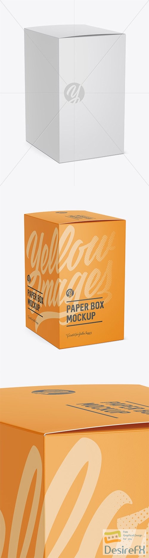 Paper Box Mockup - Halfside View 80251 TIF