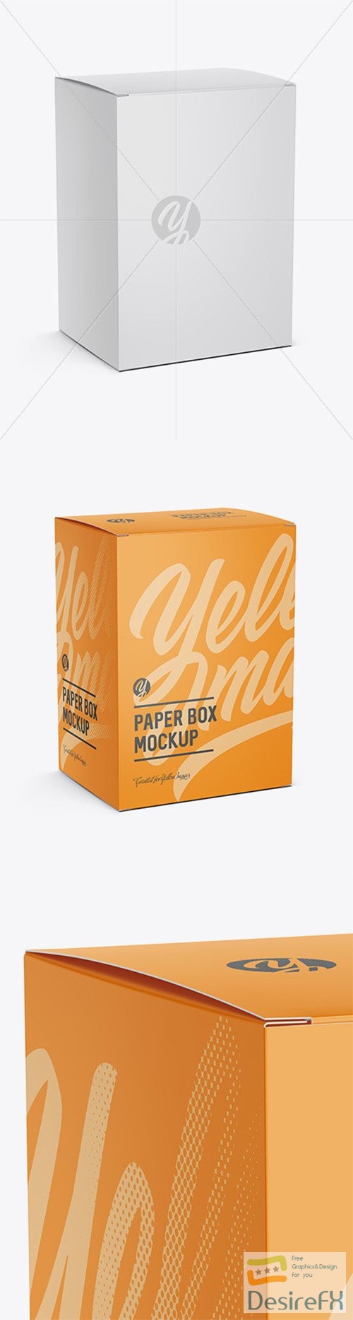 Paper Box Mockup - Halfside View 80256 TIF