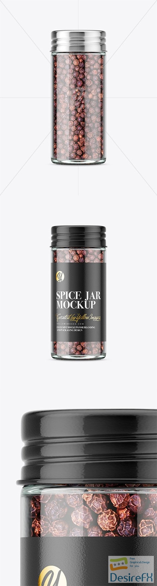 Spice Jar with Black Pepper Mockup 80580 TIF