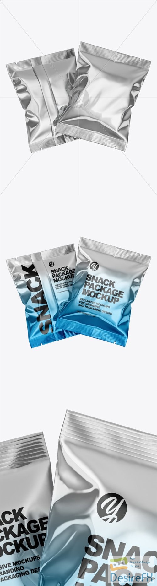 Two Metallic Snack Package Mockup 80510 TIF