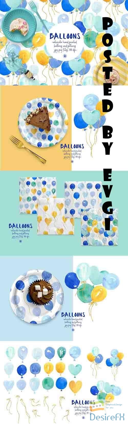 Watercolor Balloons vol 3 - 6228579