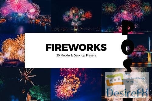 20 Fireworks Lightroom Presets LUTs - 6283937