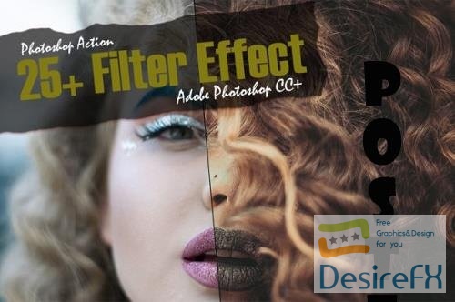 25+ Filter Effect Photoshop Action Set