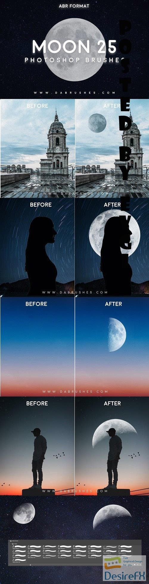 25 Moon Brushes For Photoshop - 6036825