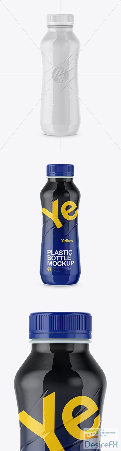 330ml Plastic Bottle in Shrink Sleeve Mockup 25649 TIF