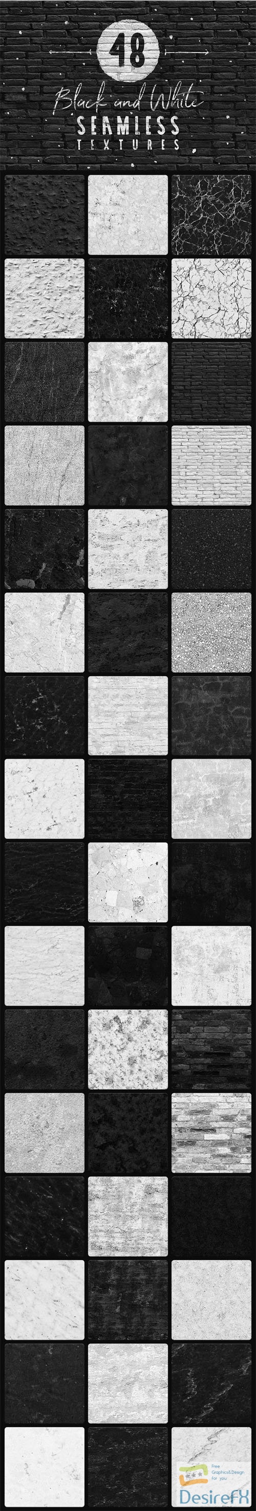 48 B/W Seamless Textures Collection