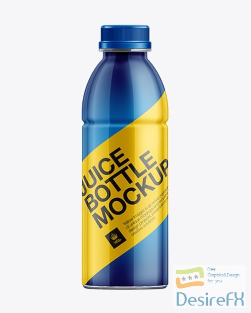 500ml PET Juice Bottle w/ Shrink Sleeve Label Mockup 11009 TIF