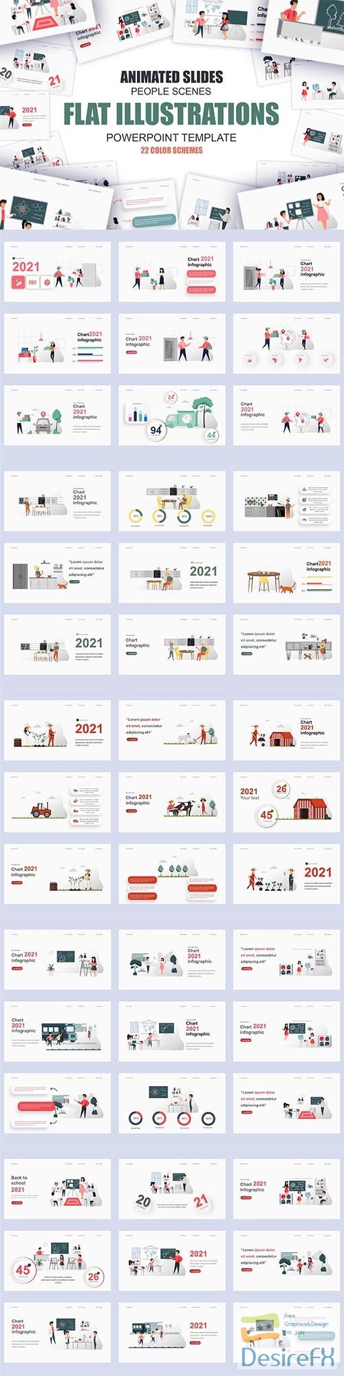 Back to School Illustration Powerpoint Template