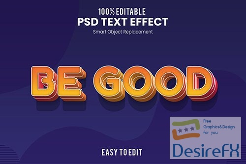 Be Good - Fun 3d Text Effect