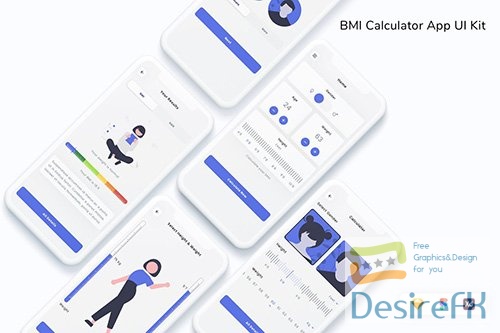 BMI &amp; BMR Calculator App UI Kit