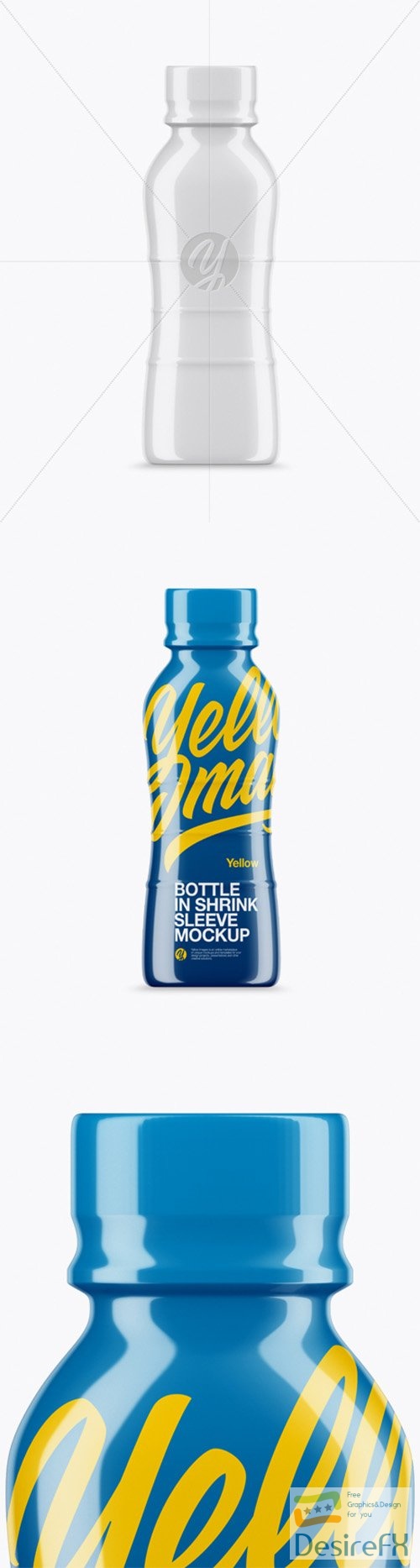 Bottle In Glossy Shrink Sleeve Mockup 20013 TIF