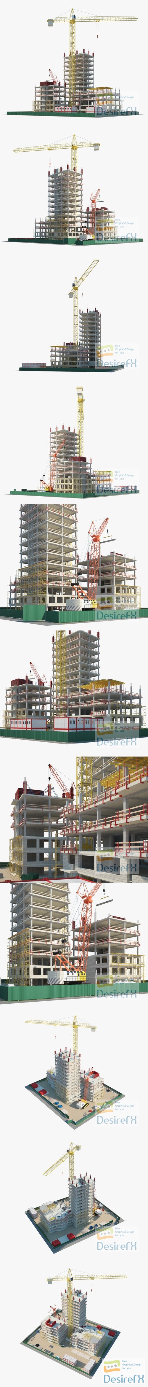 Building Construction site 3D Model