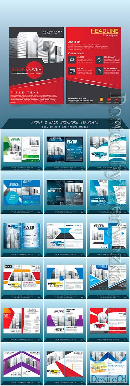 Business flyers in vector