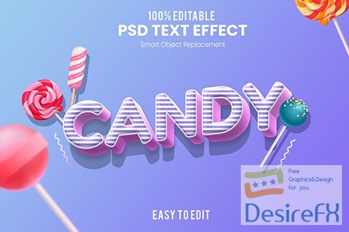 Candy - Fun 3d Text Effect