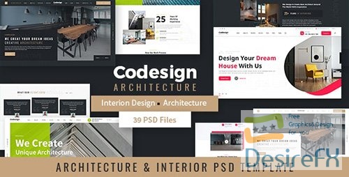 CoDesign - Architecture &amp; Interior PSD Template