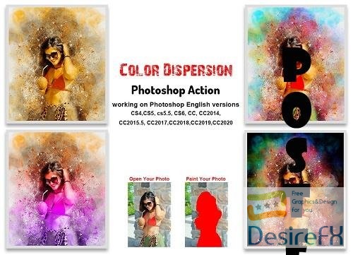 Color Dispersion Photoshop Action 5730753