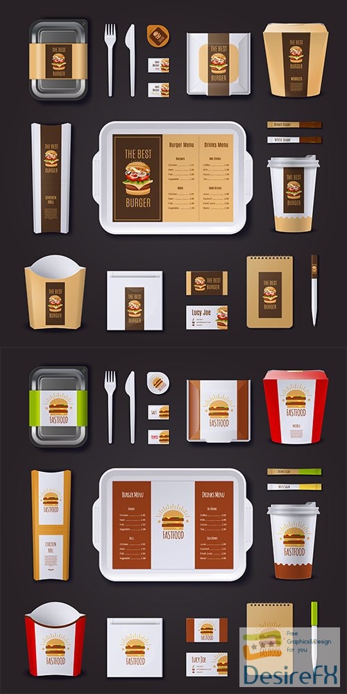 Corporate identity packaging set