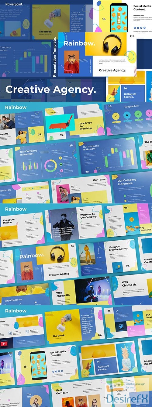 Creative Agency Powerpoint, Keynote and Google Slides Template