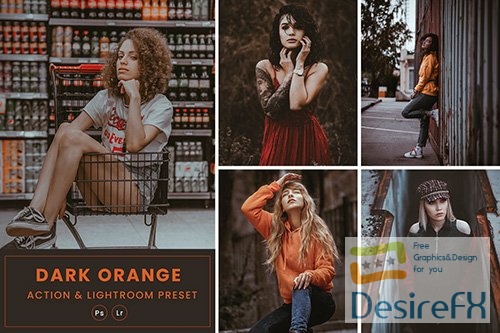 Dark Orange Action &amp; Lightrom Presets