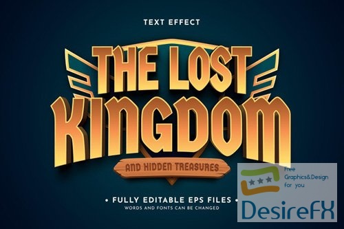 Game logo text effect