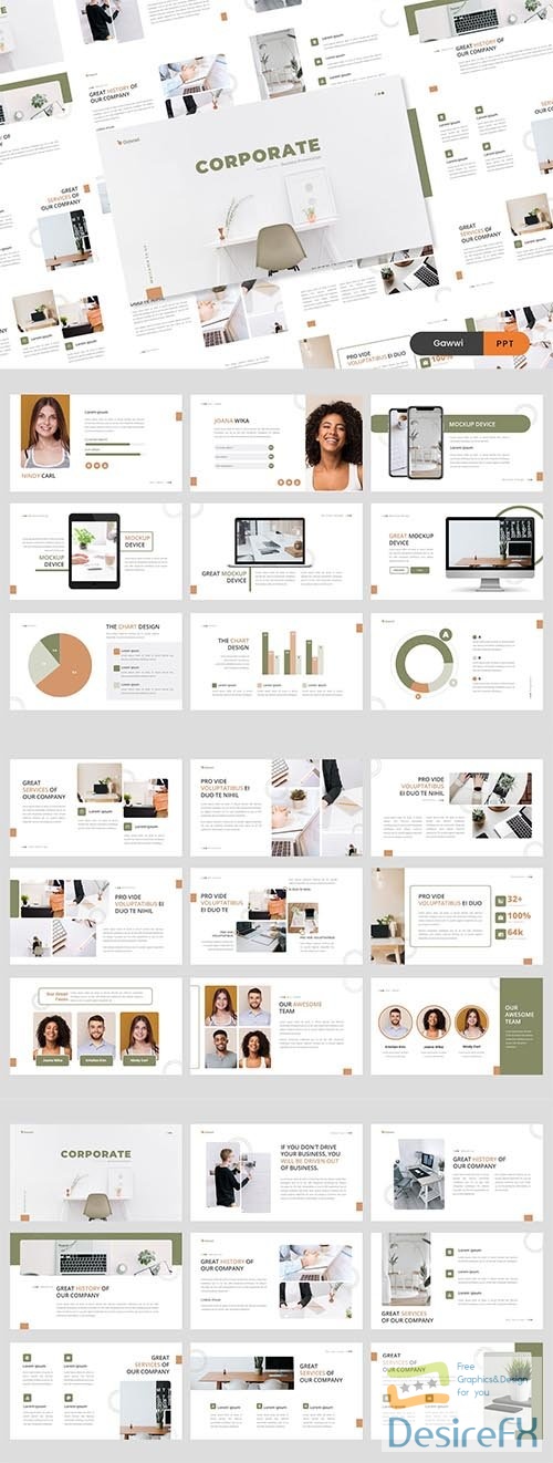 Gawwi - Creative &amp; Bussines - Powerpoint, Keynote and Google Slides Template