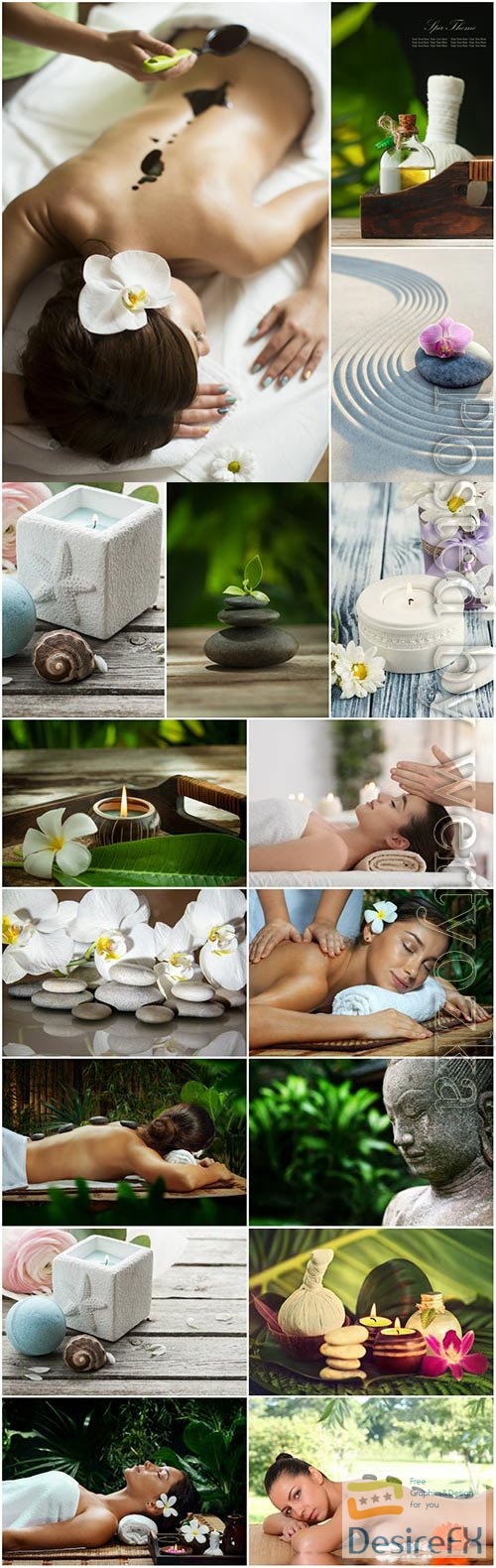 Health and relaxation concept, spa composition stock photo