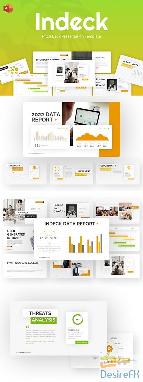 Indeck Pitch Deck PowerPoint Template