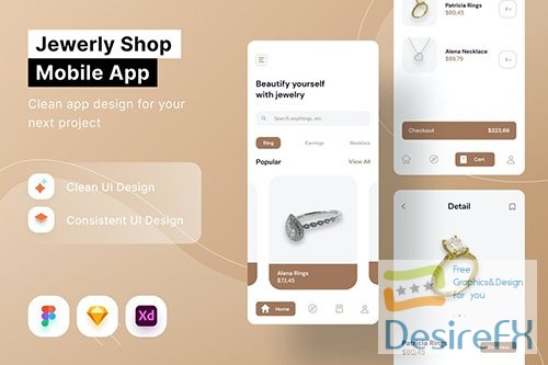 Jewelry Shop Mobile App TQ234VA