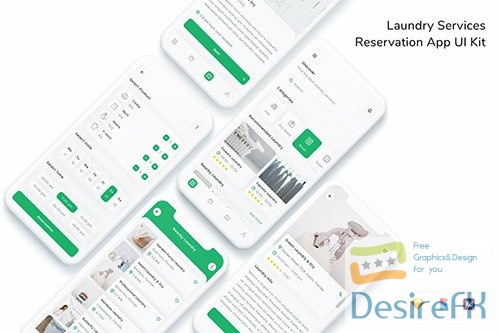 Laundry Services Reservation App UI Kit