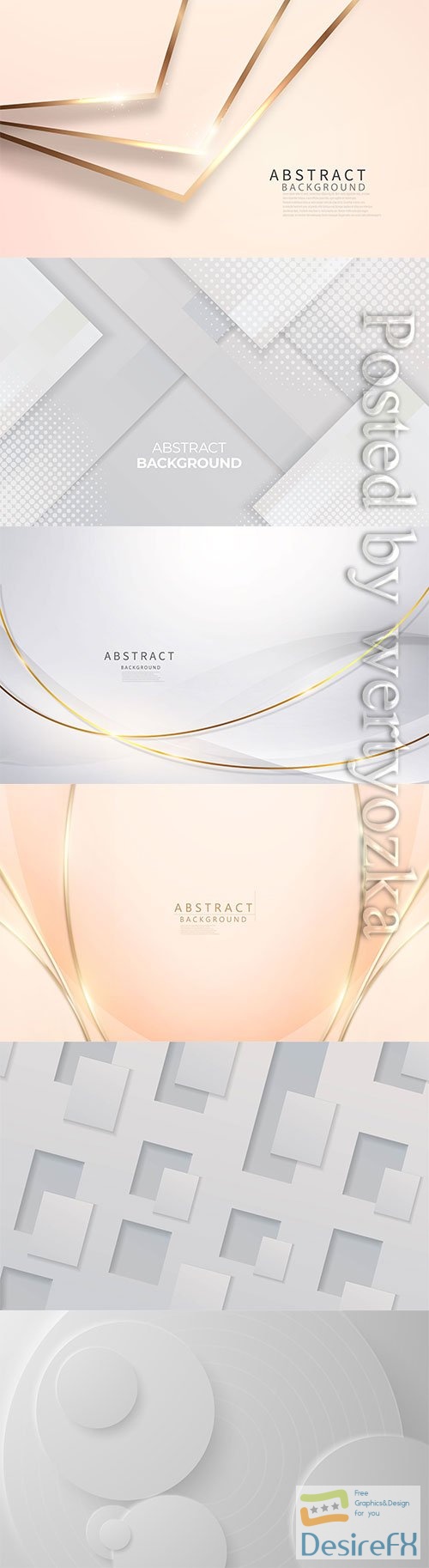 Light abstract backgrounds in vector