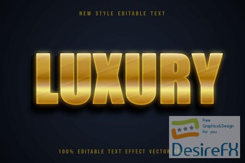 Luxury editable text effect