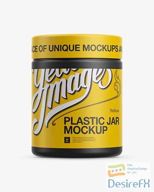 Matte Plastic Jar Mockup 12271 TIF
