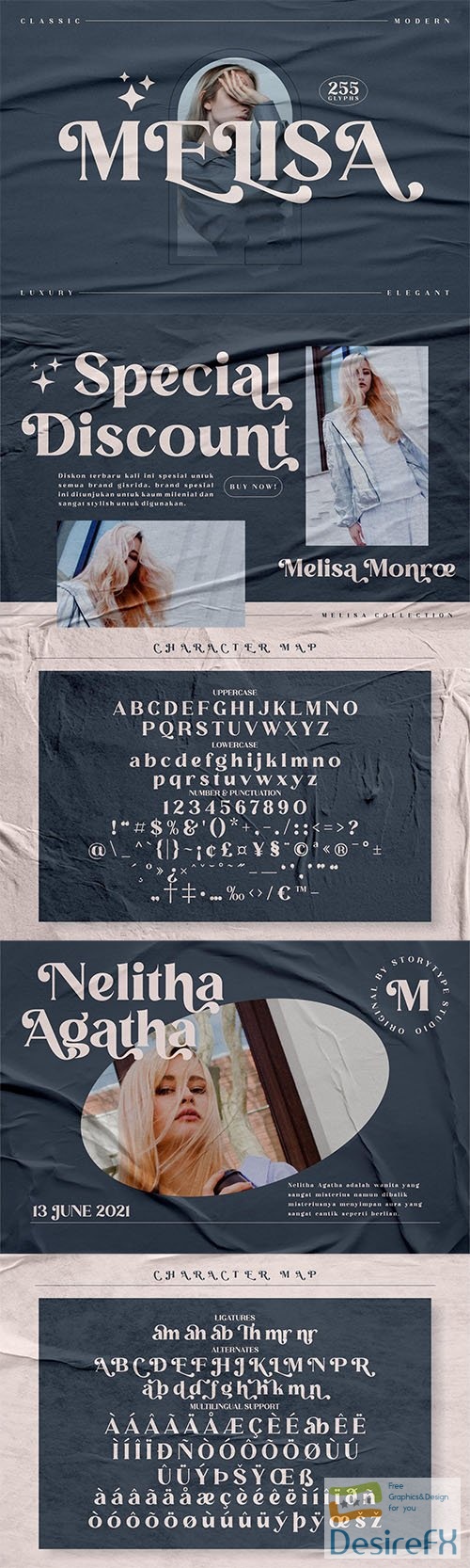 MELISA Modern Serif Font 6274289