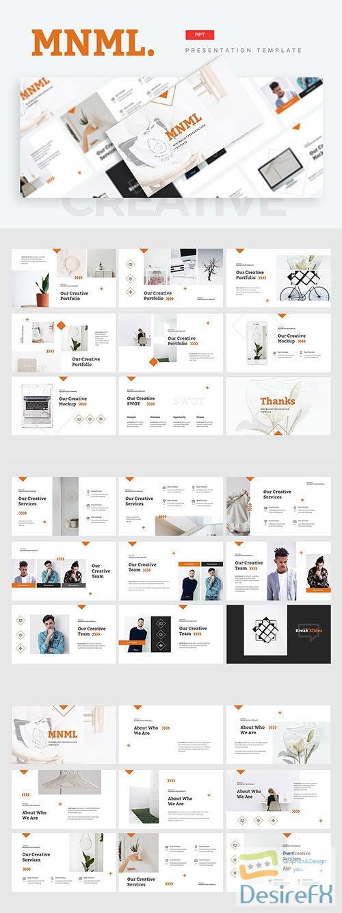 MNML Powerpoint, Keynote and Google Slides Template