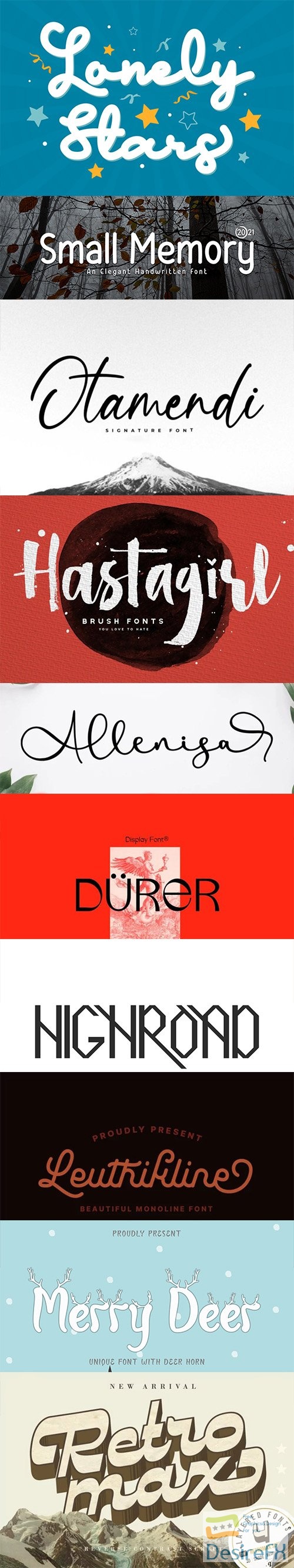 Modern and beautiful font collection vol2