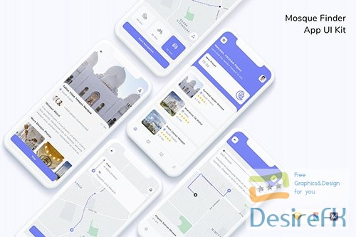 Mosque Finder App UI Kit