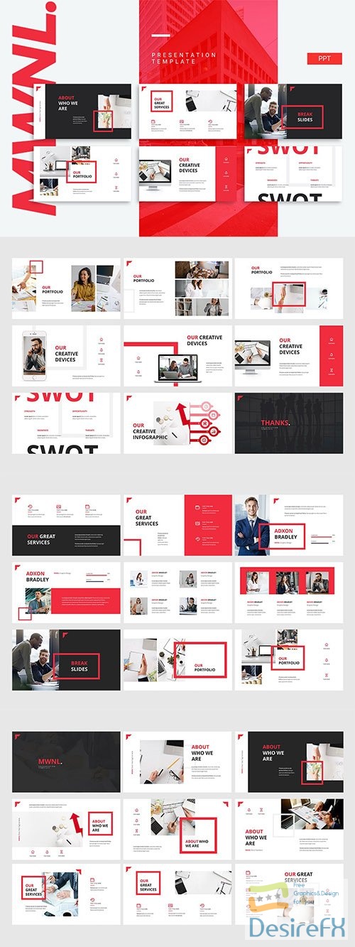 MWNL Powerpoint, Keynote and Google Slides Template
