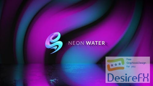 Neon Water Logo Reveal 30118253