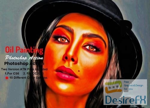 Oil Painting Photoshop Action - 6206791