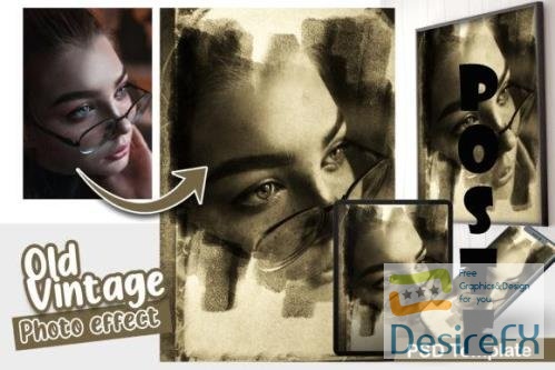 Old Vintage Photo effect template
