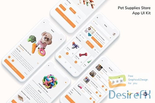 Pet Supplies Store App UI Kit