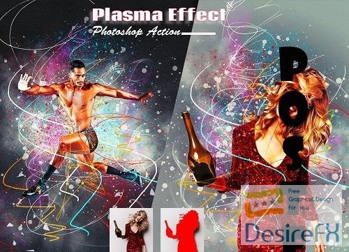 Plasma Effect Photoshop Action - 6199474